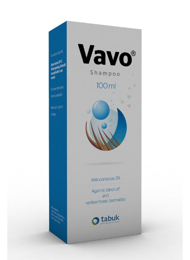 Tabuk Pharmaceuticals Vavo Anti-Dandruff Shampoo 100 ml – Effective Scalp Cleansing & Flake Control for Healthy, Itch-Free Hair - Image 4